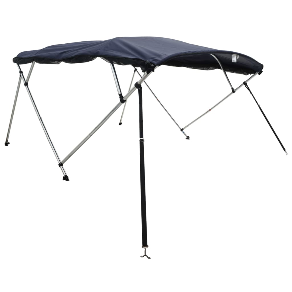 vidaXL Strieška Bimini so 4 oblúkmi a stenami 243x(200-213)x137 cm