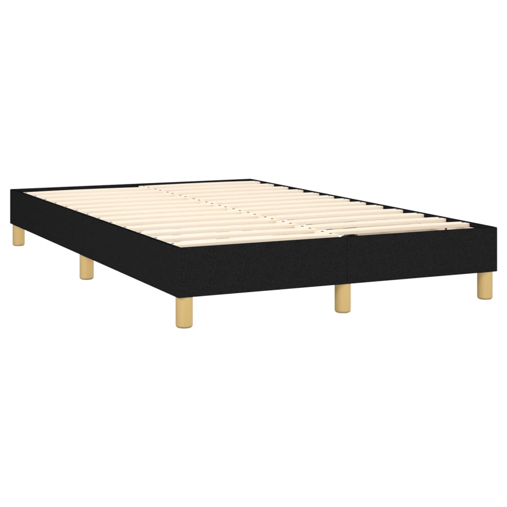 vidaXL Boxspring posteľ s matracom čierny 120x200 cm látka