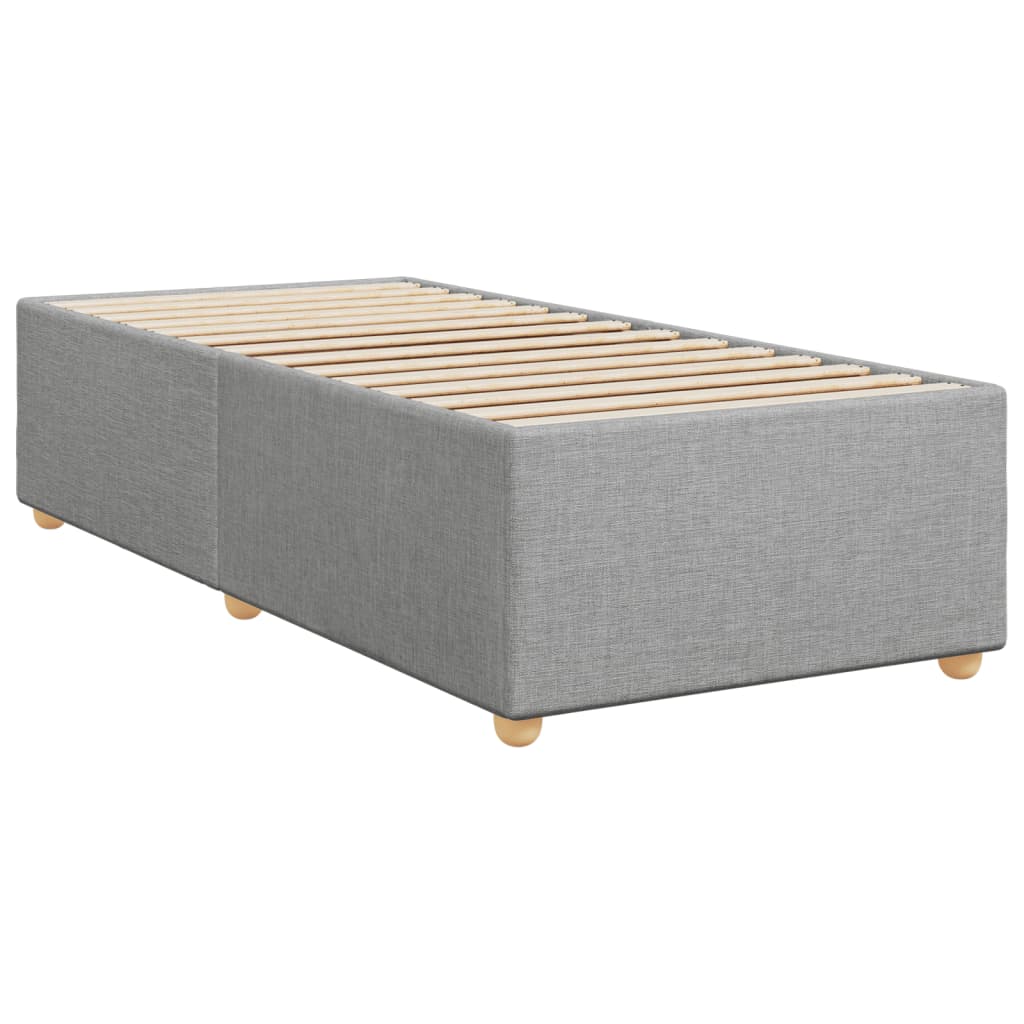 vidaXL Boxspring posteľ s matracom bledosivý 100x200 cm látka