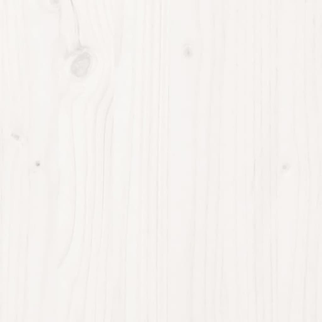vidaXL Komoda biela 70x34x80 cm borovicový masív