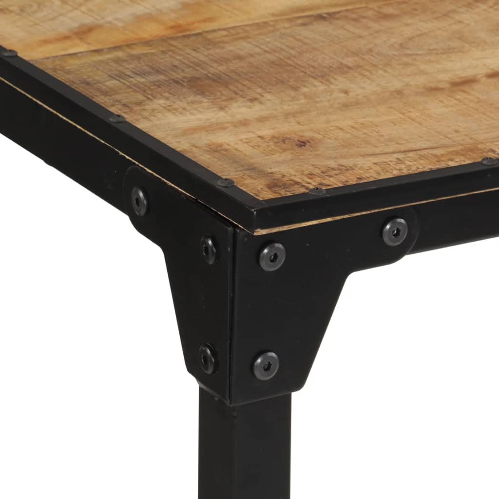vidaXL Barový stôl 110x55x107 cm masívne surové mangovníkové drevo