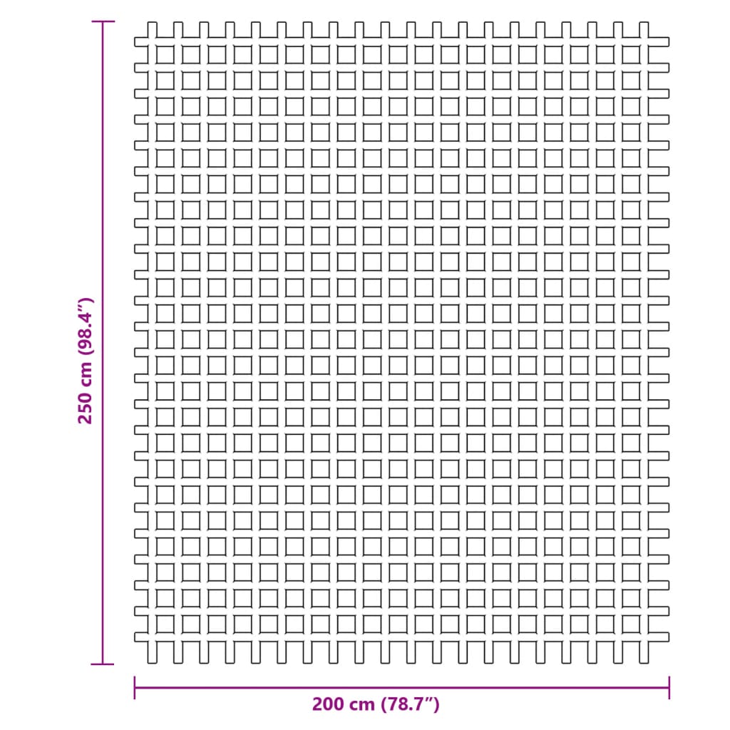 vidaXL Kempingová podložka antracitová 2,5x2 m