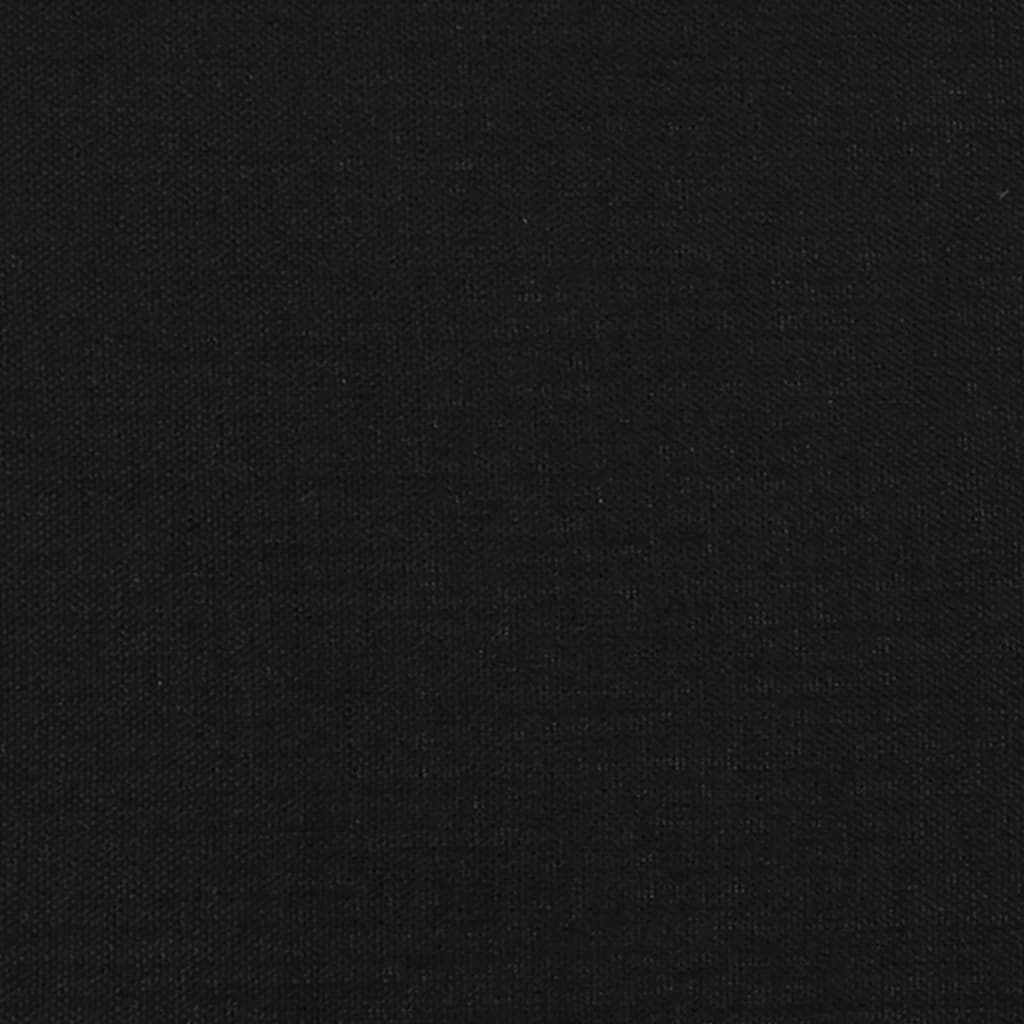 vidaXL Čelo postele so záhybmi čierne 203x23x78/88 cm látka