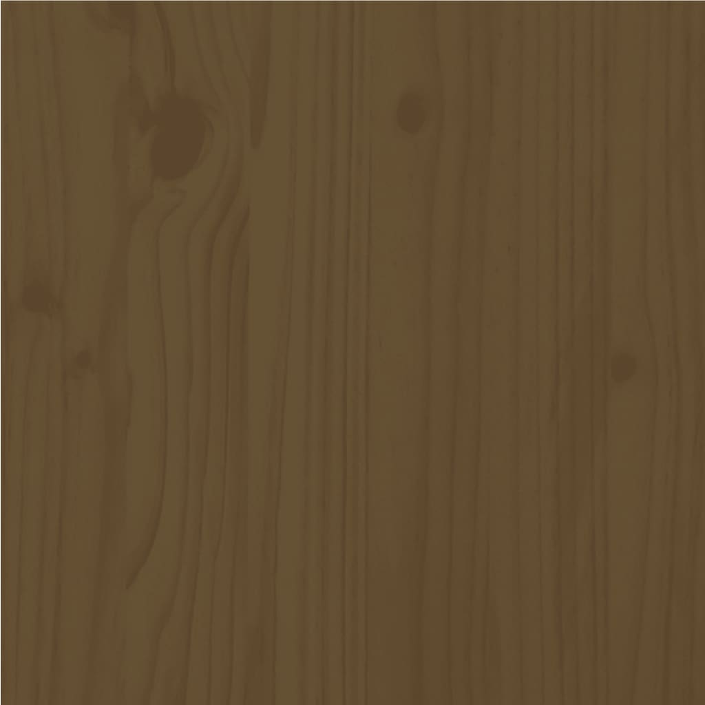 vidaXL Posteľný rám, medový, drevený masív 135x190 cm, dvojlôžko