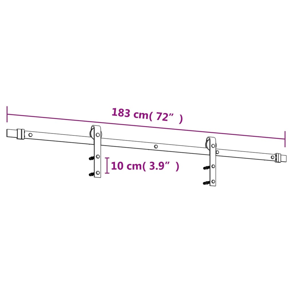 vidaXL Posuvné dvere so sadou kovania 80x210 cm borovicový masív