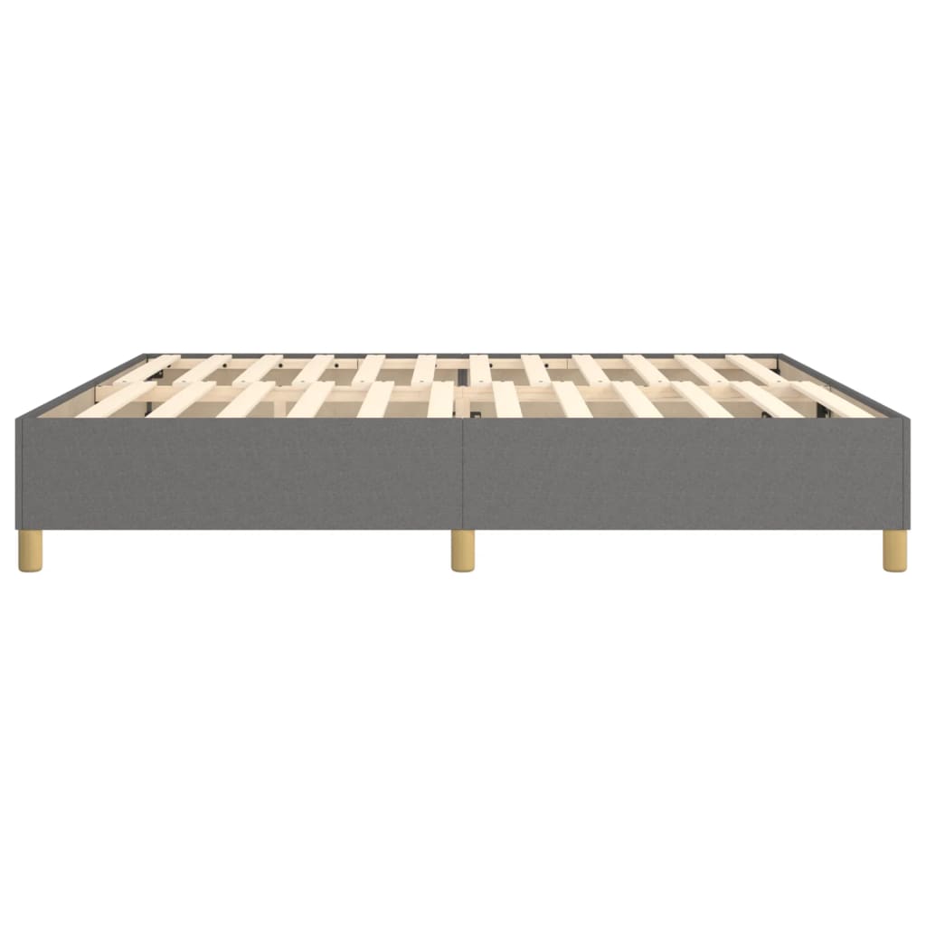 vidaXL Rám na boxspring posteľ tmavosivý 200x200 cm látka