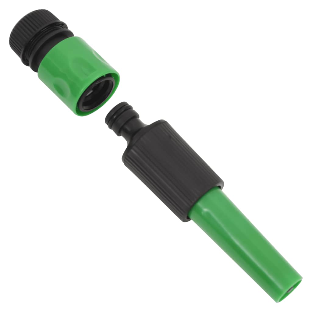 vidaXL Záhradná hadica so sadou armatúr zelená 0,75" 10 m PVC