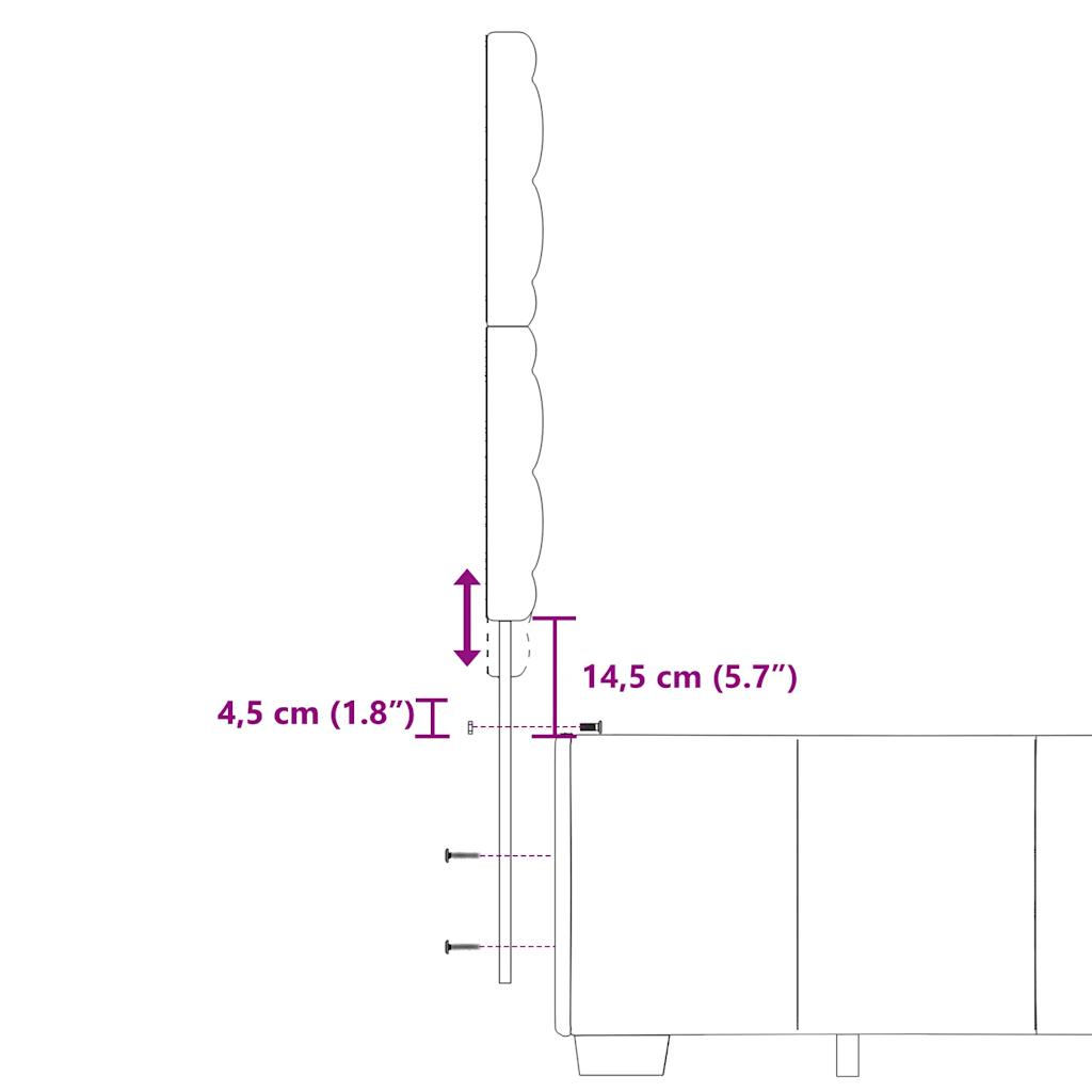 vidaXL Posteľný rám boxsping s matracom bledosivý 200x200 cm látka