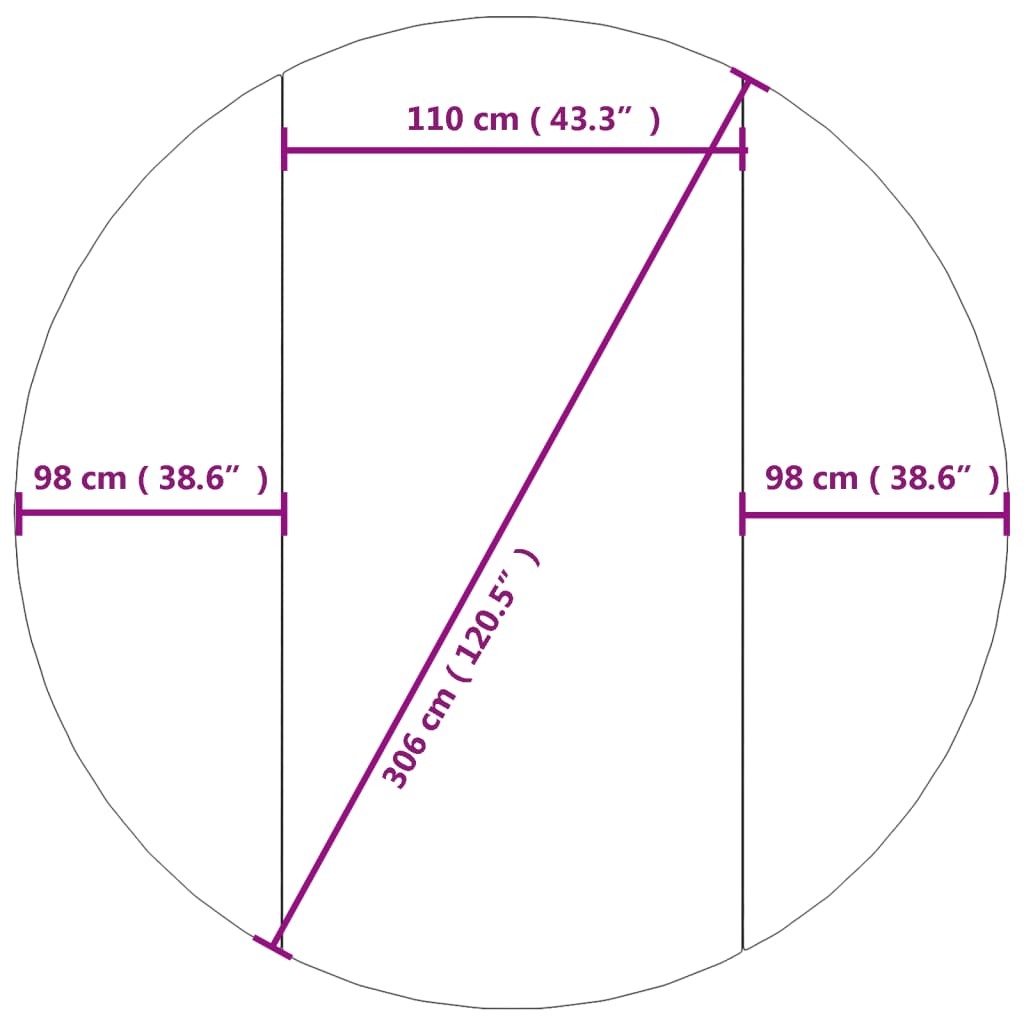 vidaXL Podložka pod bazén svetlosivá Ø306cm polyesterová geotextília