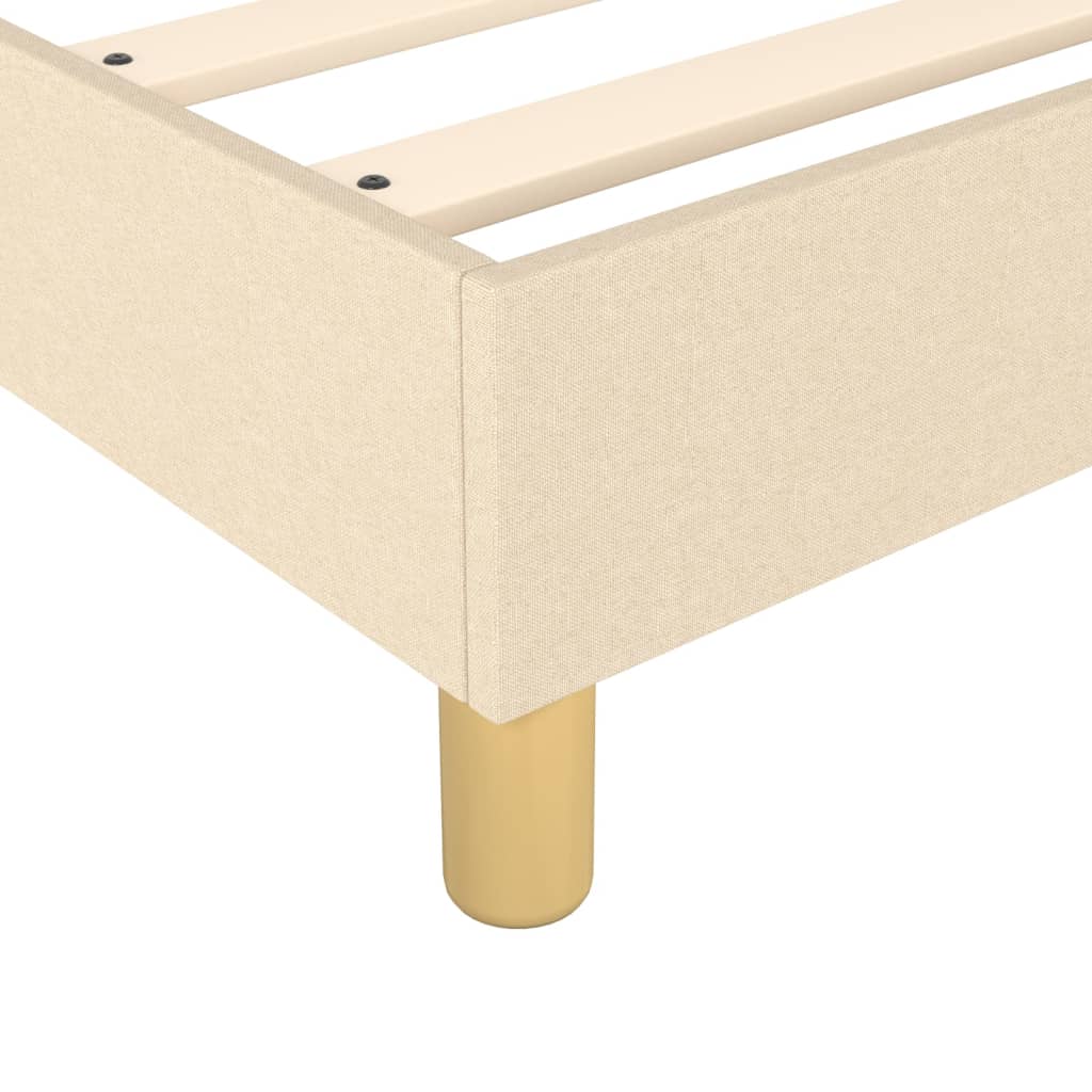 vidaXL Boxspring posteľ s matracom krémová 200x200 cm látka