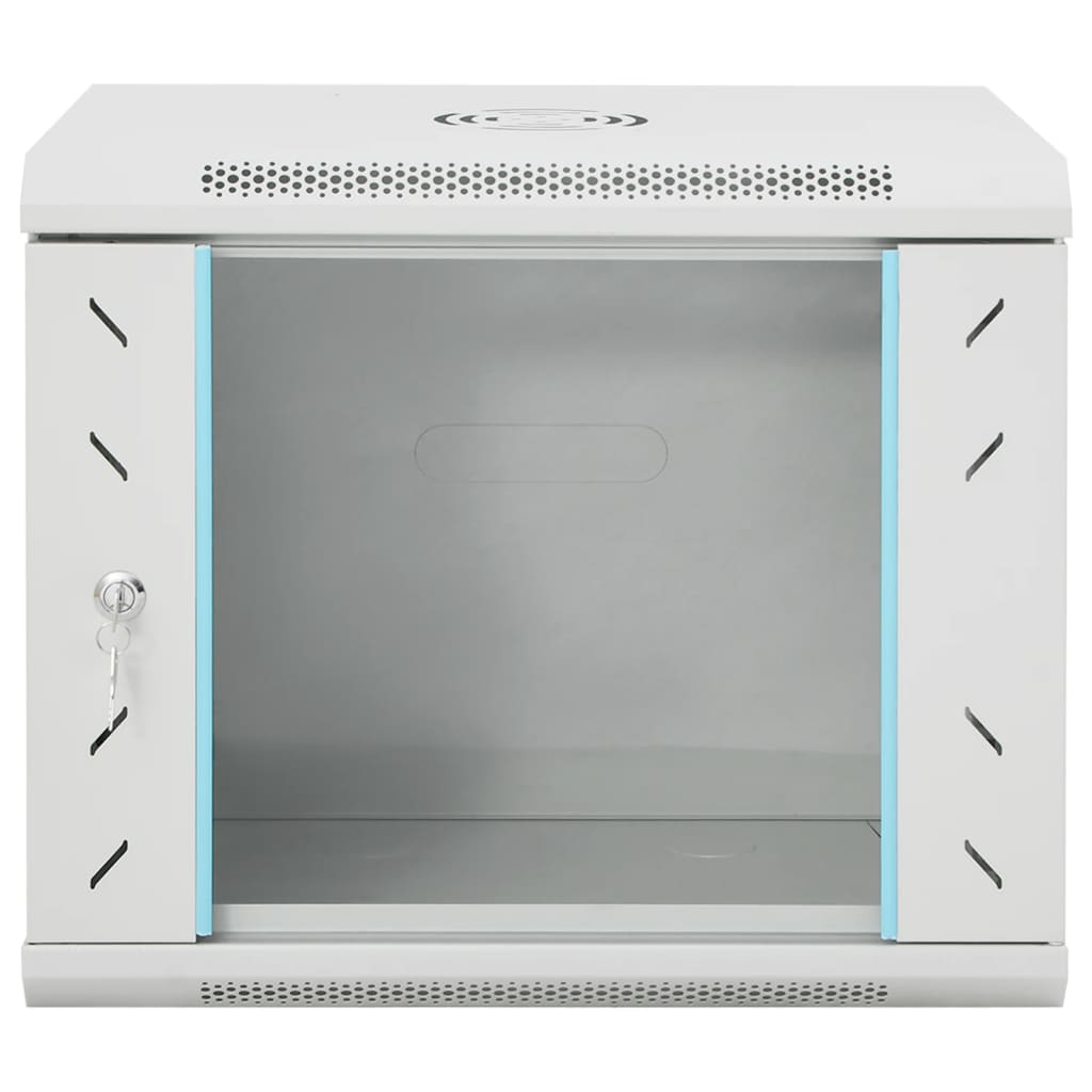 vidaXL 6U Nástenná serverová skriňa 19" IP20 53x40x45 cm