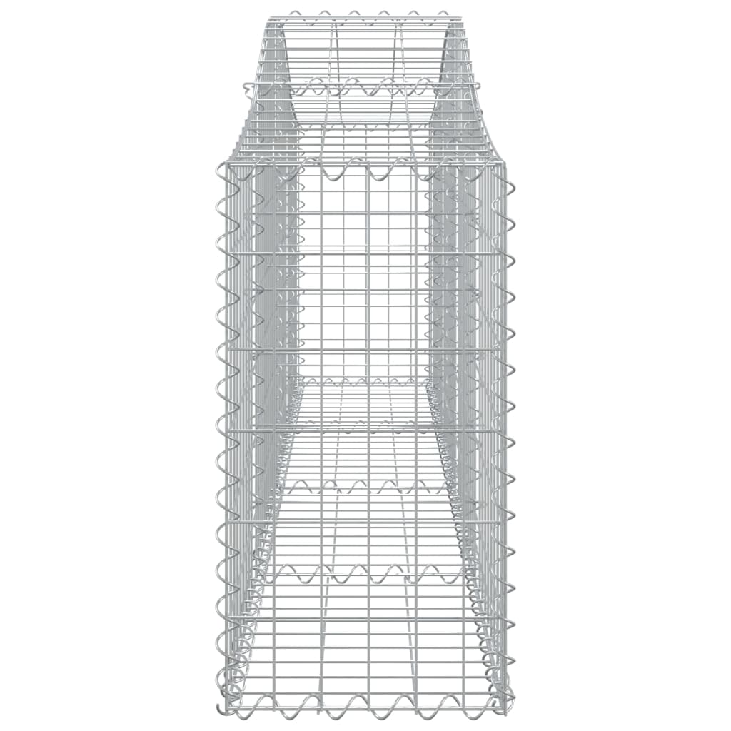 vidaXL Oblúkový gabionový kôš 5 ks 200x30x60/80 cm pozinkované železo