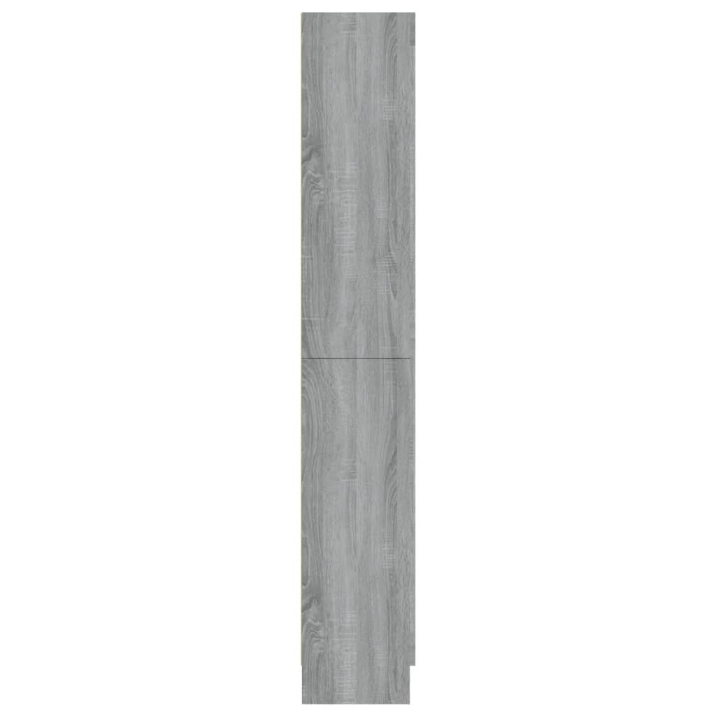 vidaXL Vitrína sivý dub sonoma 82,5x30,5x185,5 cm spracované drevo