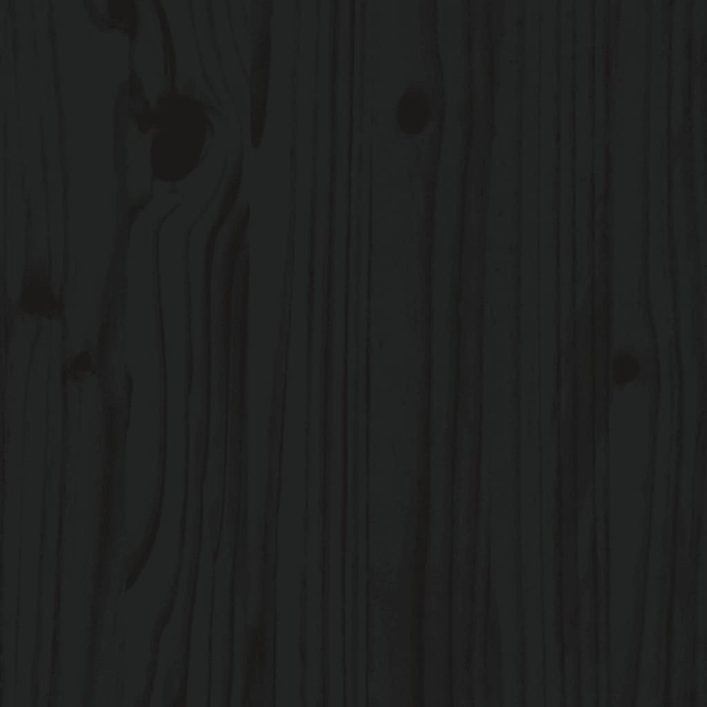 vidaXL Nočné stolíky 2 ks čierne 50x35x61,5cm masívne borovicové drevo