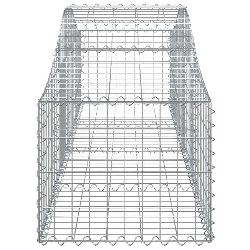 vidaXL Oblúkové gabionové koše 30 ks 200x50x40/60 cm pozink. železo