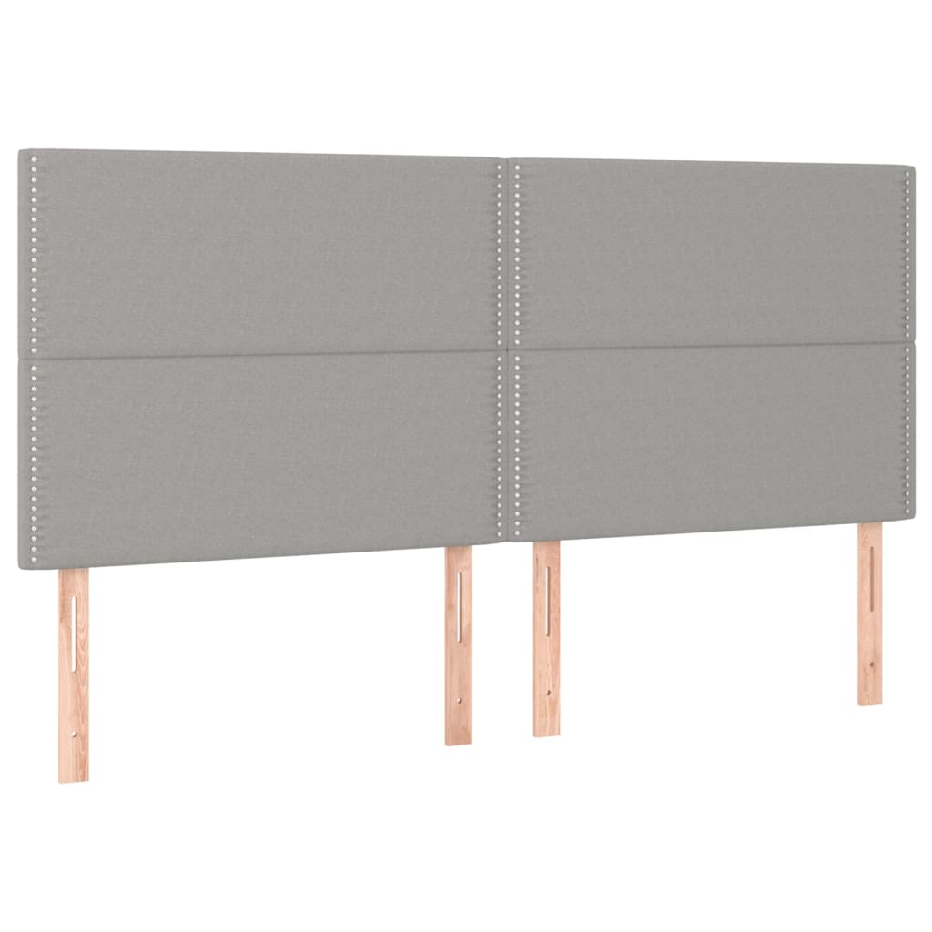 vidaXL Boxspring posteľ s matracom svetlosivá 100x200 cm látka