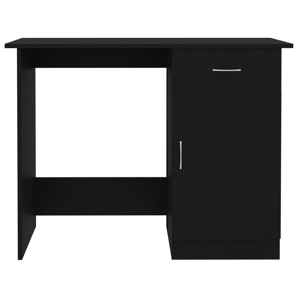 vidaXL Písací stôl, čierny 100x50x76 cm, kompozitné drevo
