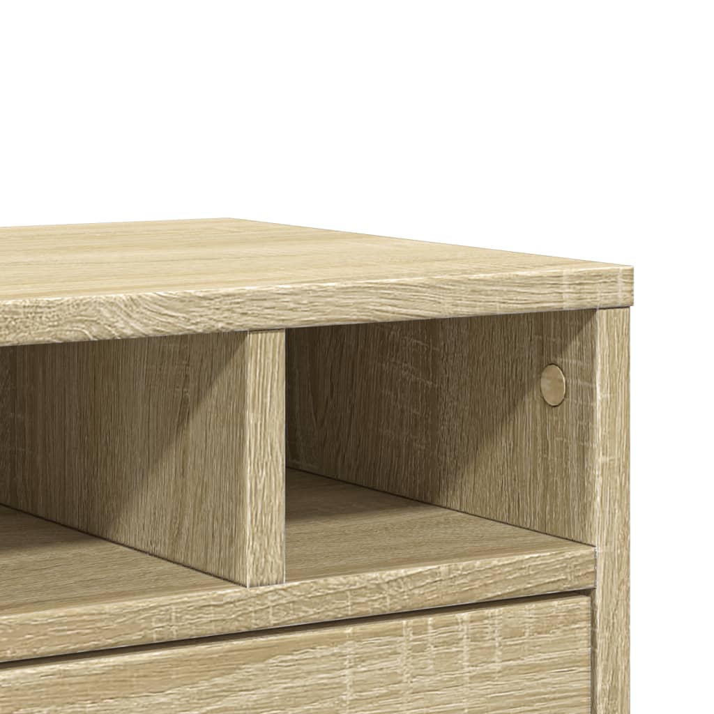 vidaXL Stojan na tlačiareň dub sonoma 40x32x22,5 cm kompozitné drevo