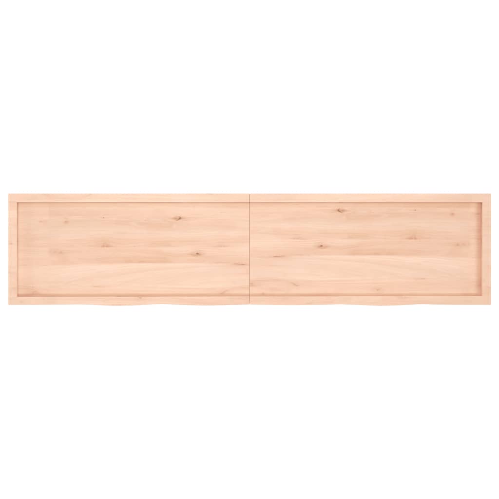 vidaXL Kúpeľňová doska 220x50x(2-6) cm neošetrený masív