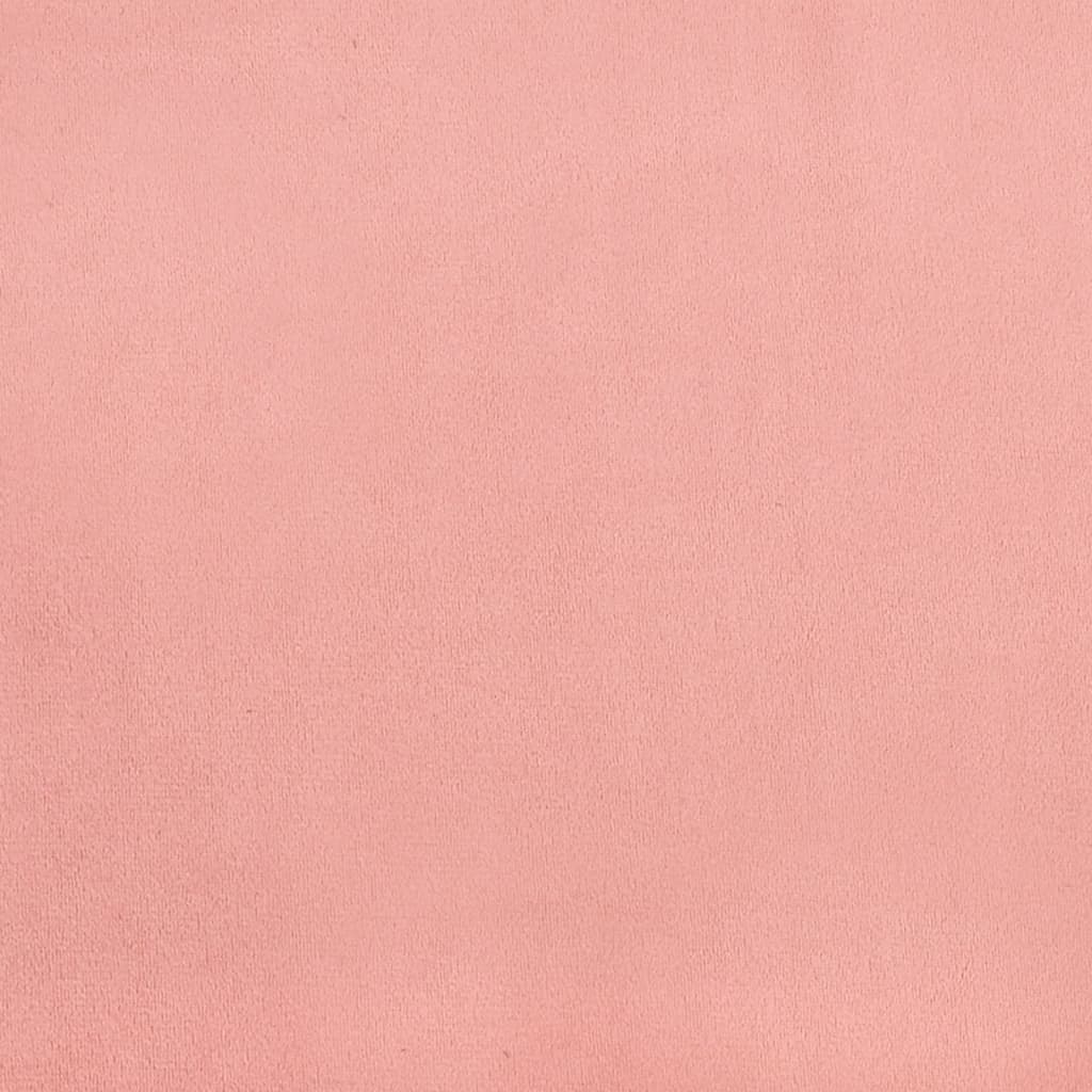 vidaXL Čelo postele ružové 100x5x78/88 cm zamat