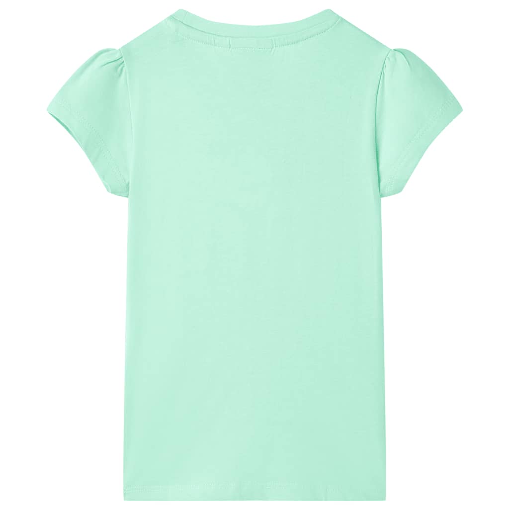 Detské tričko žiarivo zelené 116