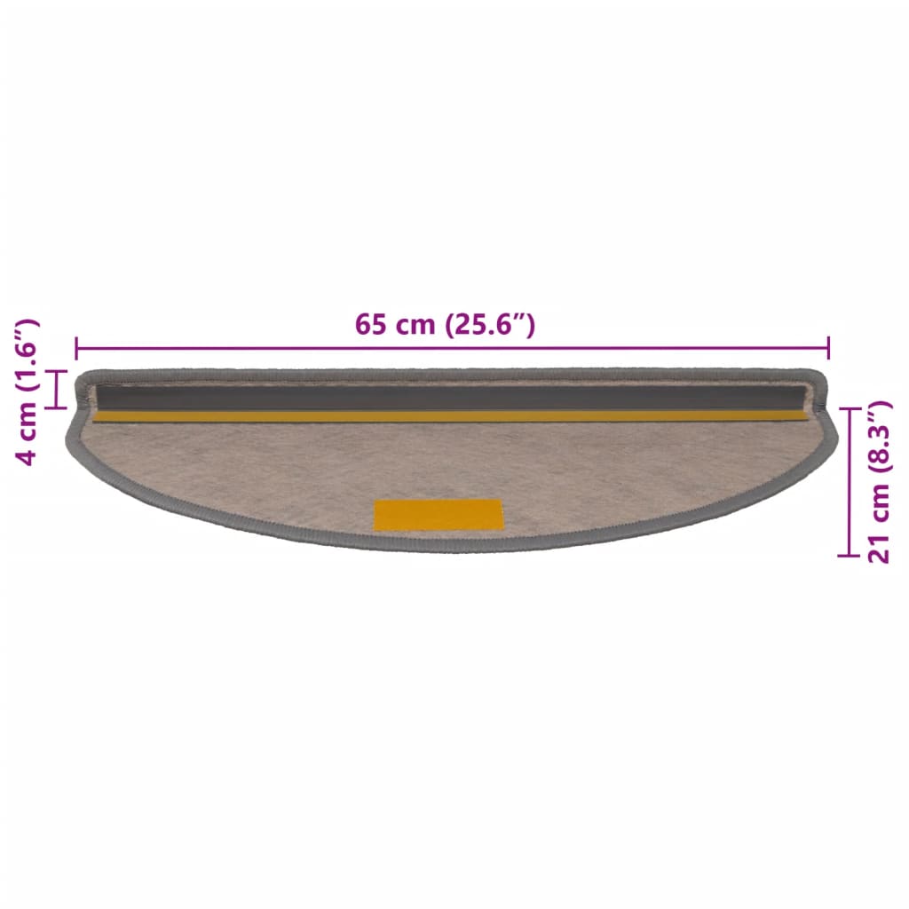 vidaXL Samolepiace nášľapy na schody, sisalový vzhľad 15 ks 65x21x4 cm