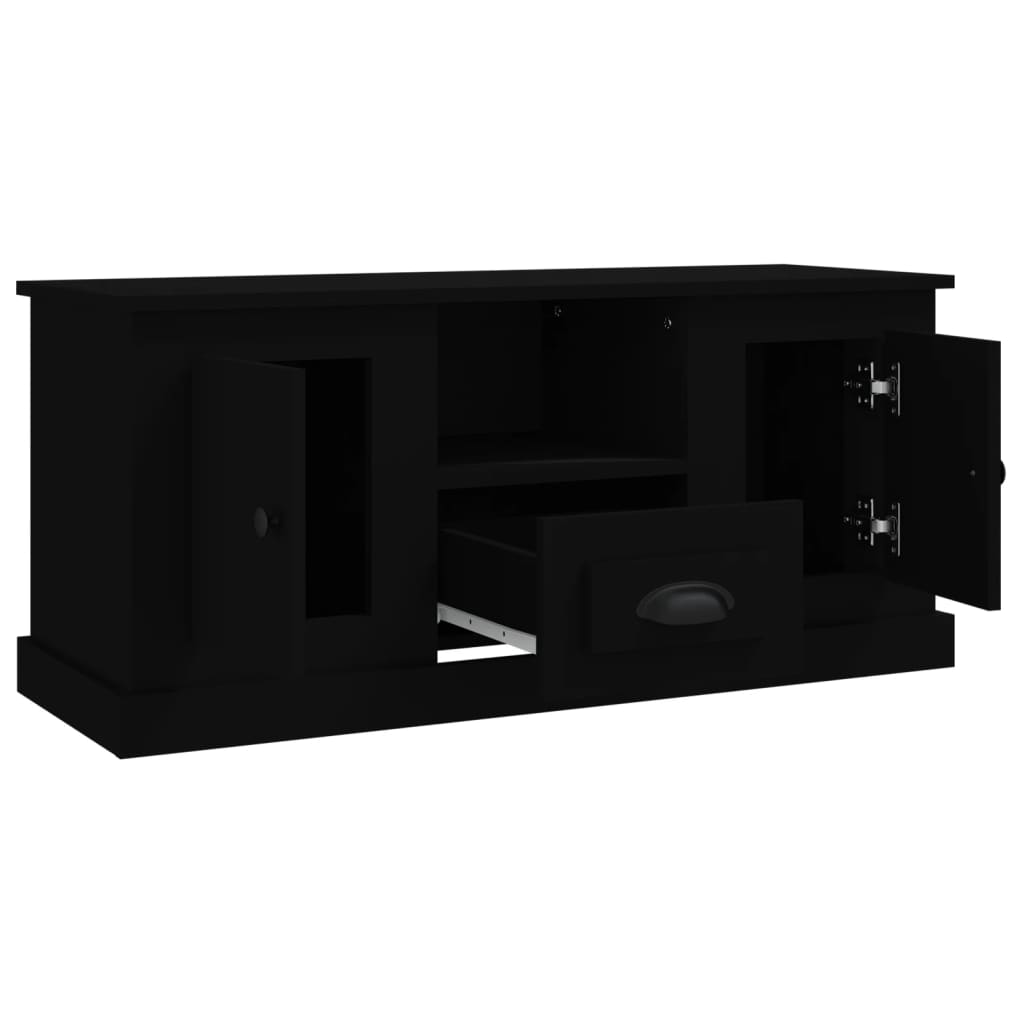 vidaXL TV skrinka čierna 100x35,5x45 cm kompozitné drevo