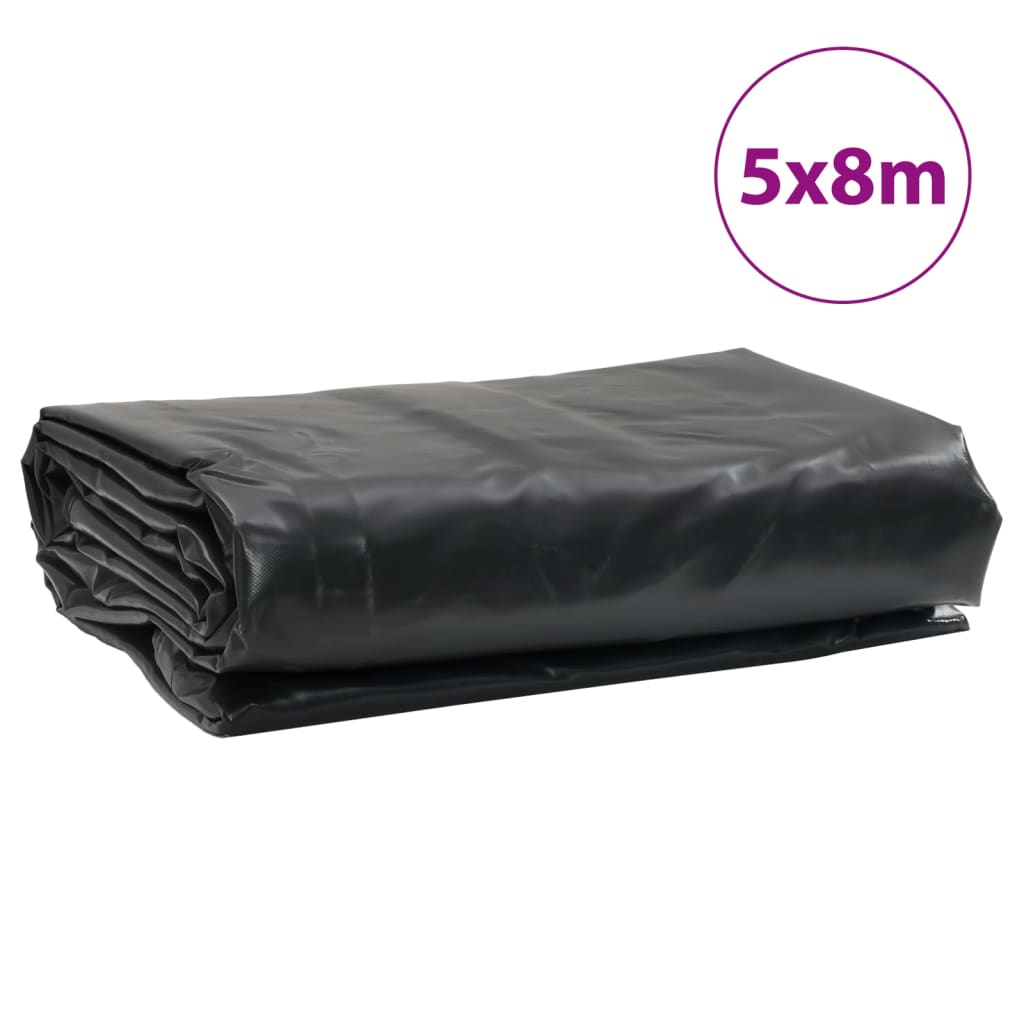 vidaXL Celta čierna 5x8 m 650 g/m²