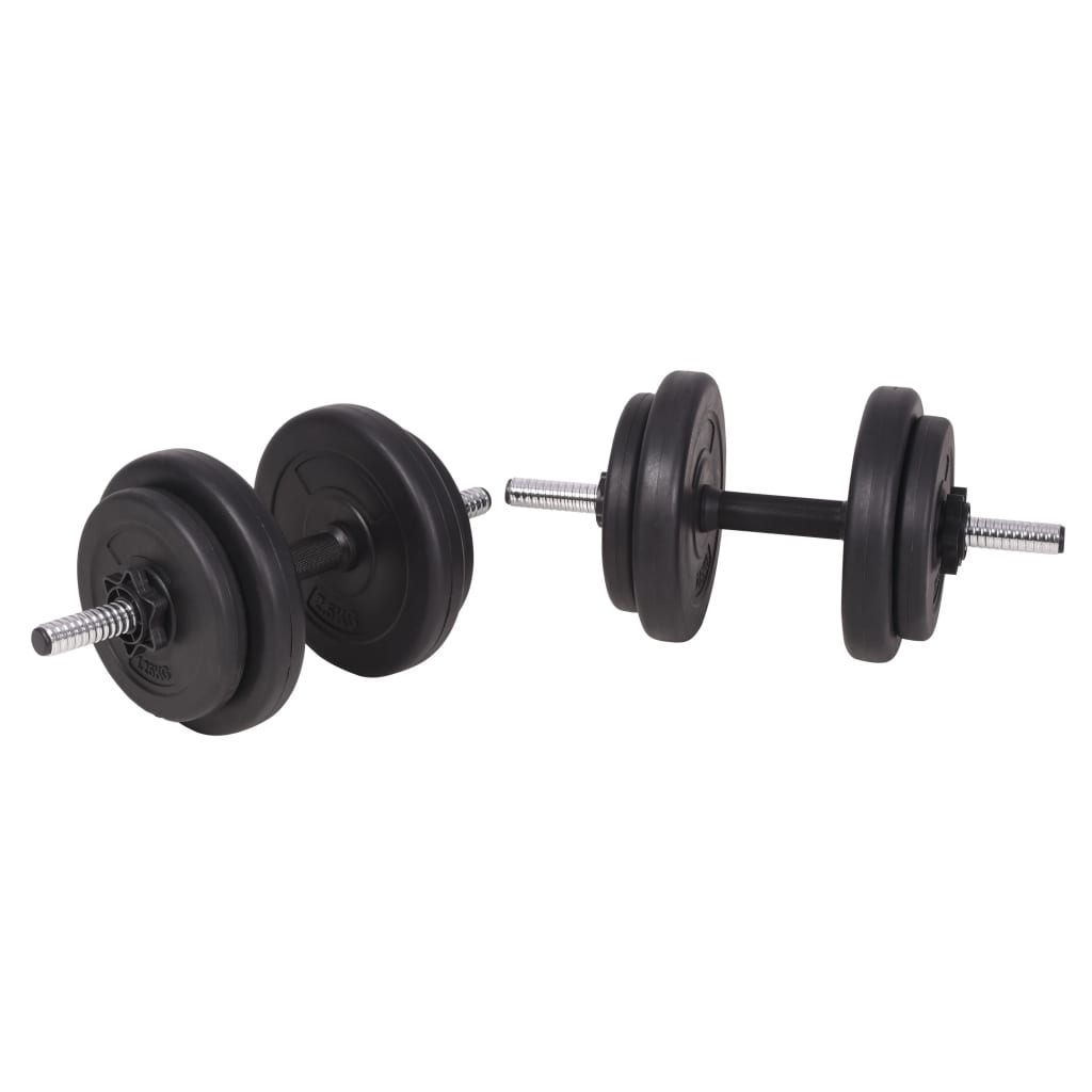 vidaXL Súprava závaží a tyčí barbell a dumbbell, 90 kg