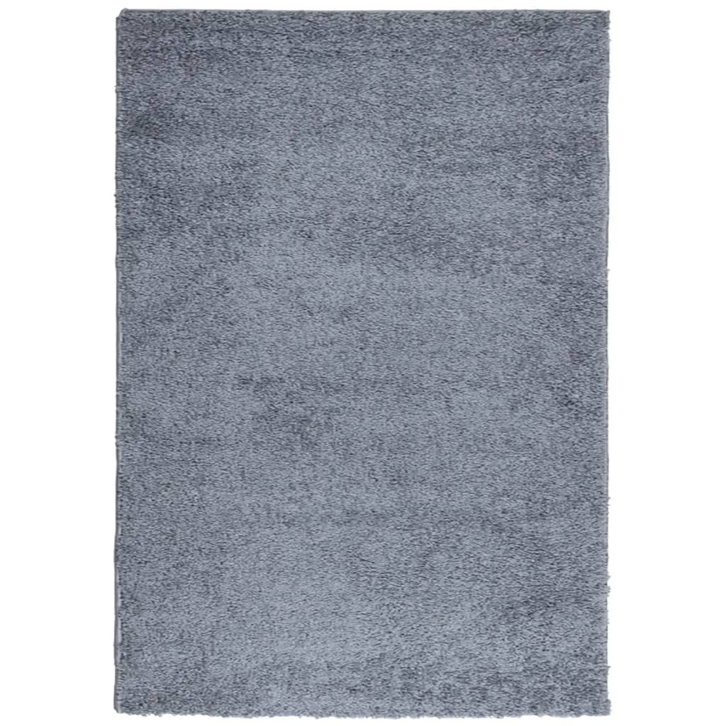 vidaXL Shaggy koberec PAMPLONA, vysoký vlas, moderný, modrý 140x200 cm