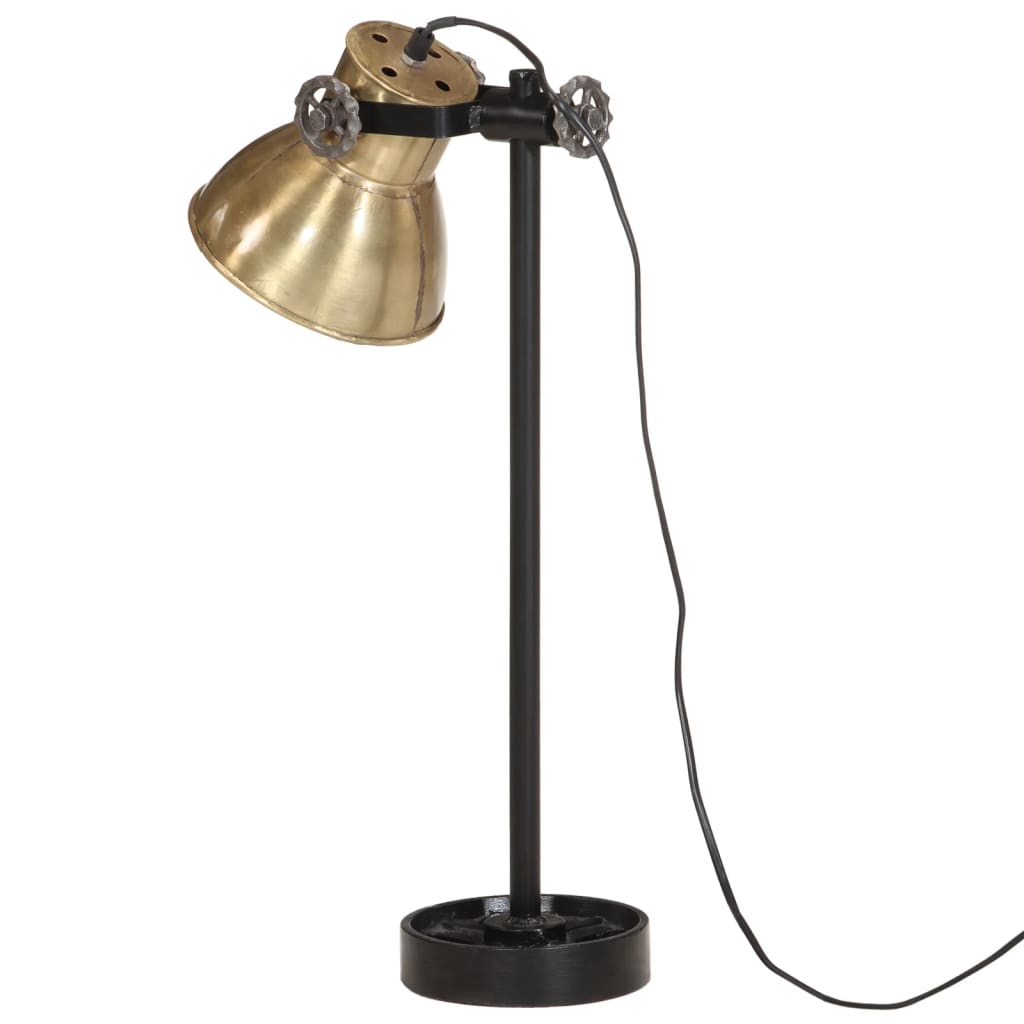 vidaXL Stolová lampa 25 W starožitná mosadzná 15x15x55 cm E27