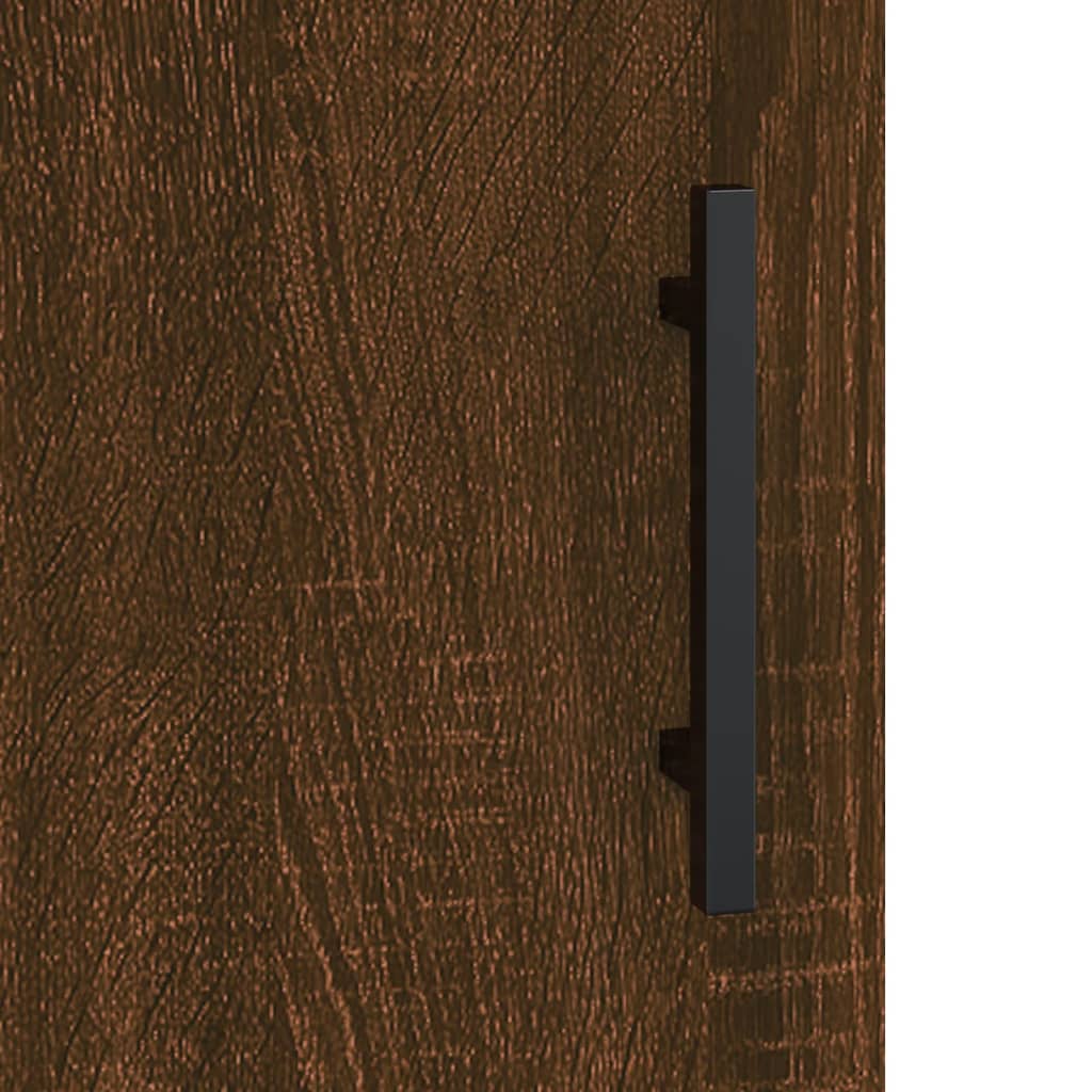 vidaXL Komoda hnedý dub 69,5x34x90 cm kompozitné drevo