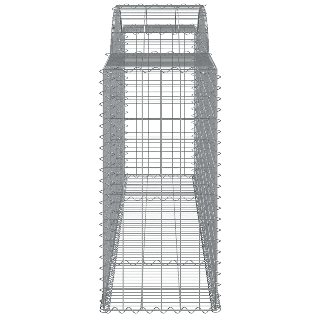 vidaXL Oblúkové gabiónové koše 12ks 300x50x100/120cm pozinkov. železo