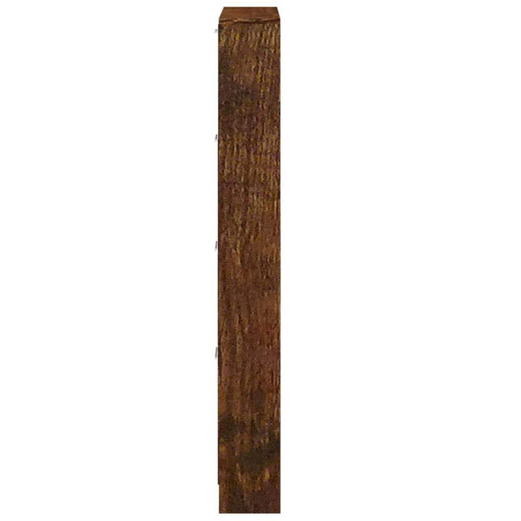 vidaXL Botník dymový dub 59x17x150 cm spracované drevo