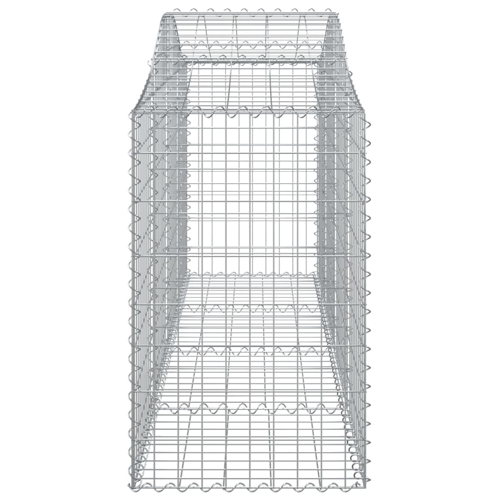 vidaXL Oblúkové gabionové koše 30 ks 200x50x80/100 cm pozink. železo