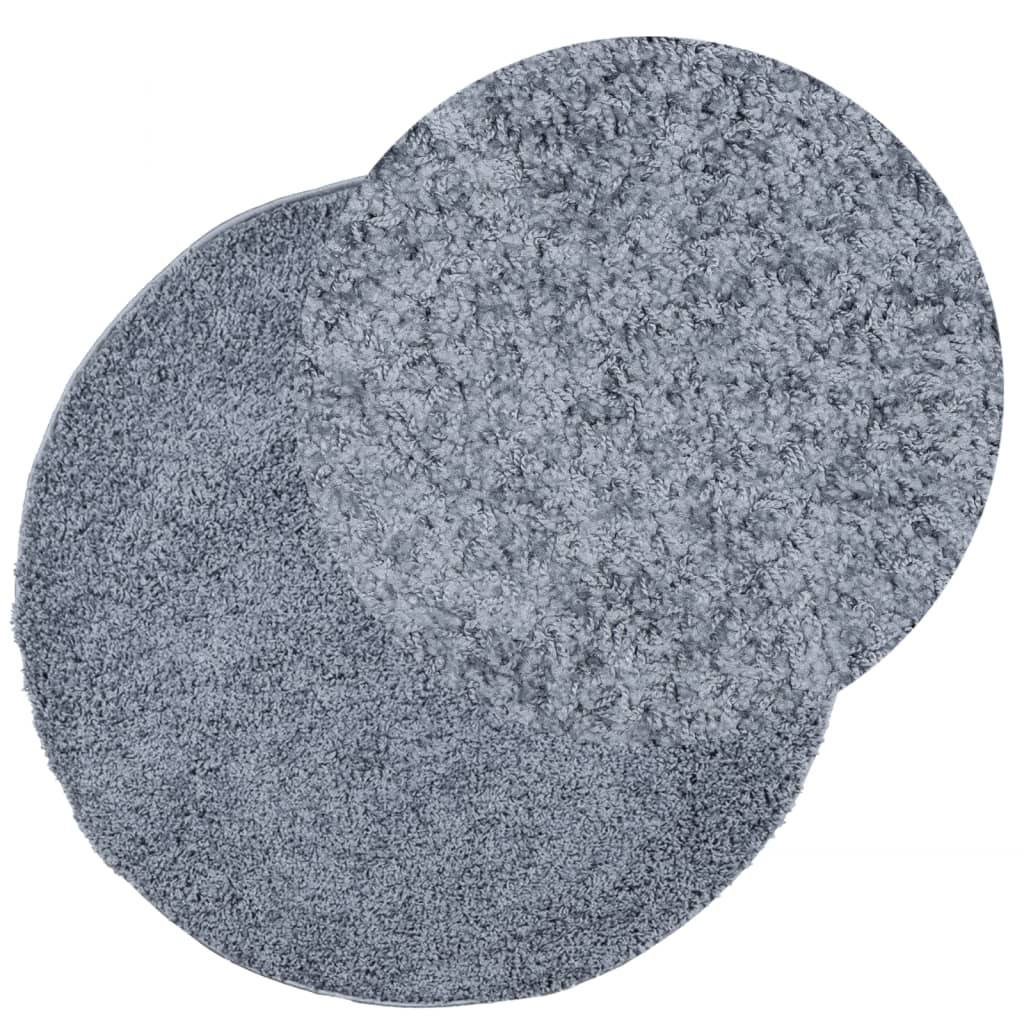 vidaXL Shaggy koberec PAMPLONA, vysoký vlas, moderný, modrý Ø 240 cm