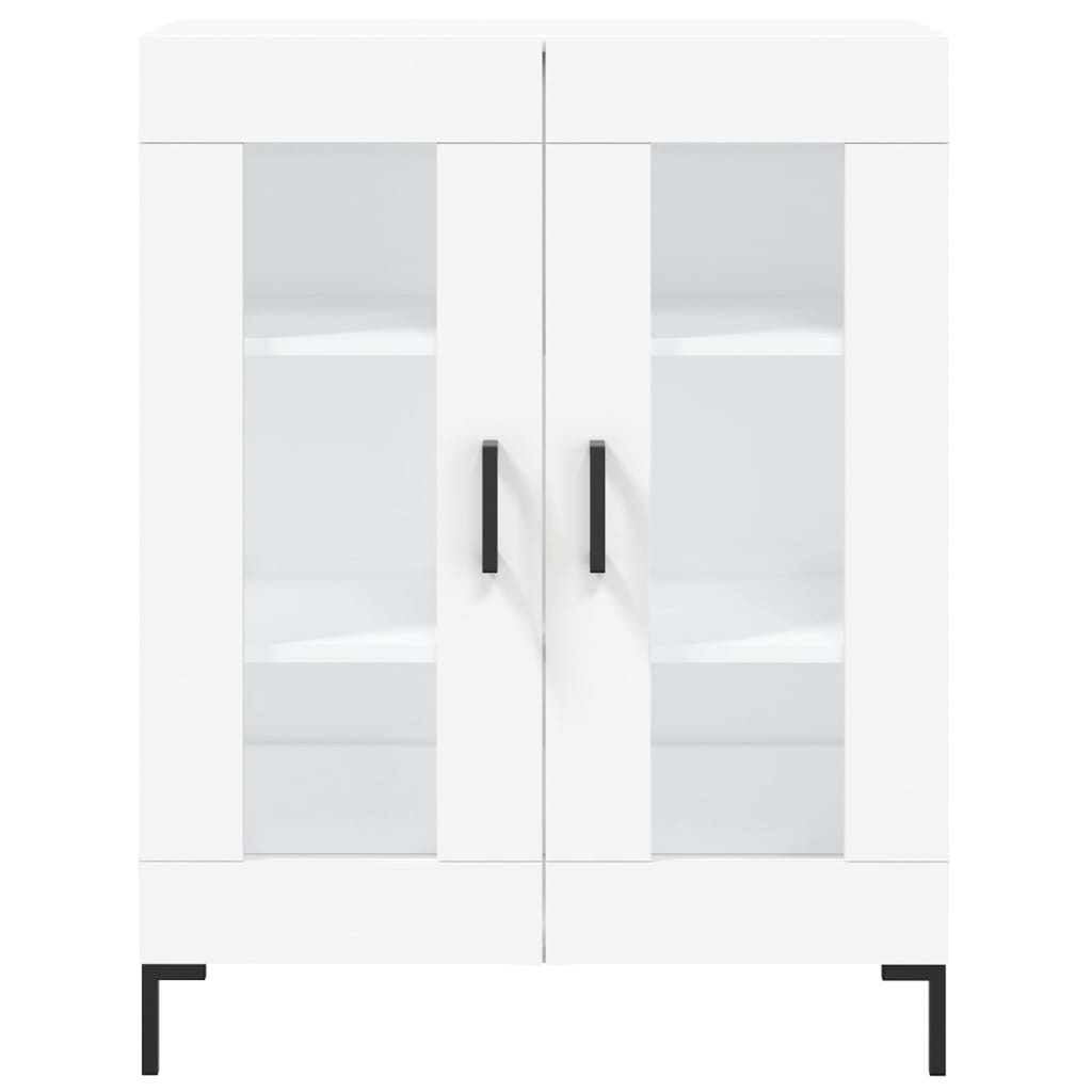 vidaXL Komoda biela 69,5x34x90 cm kompozitné drevo