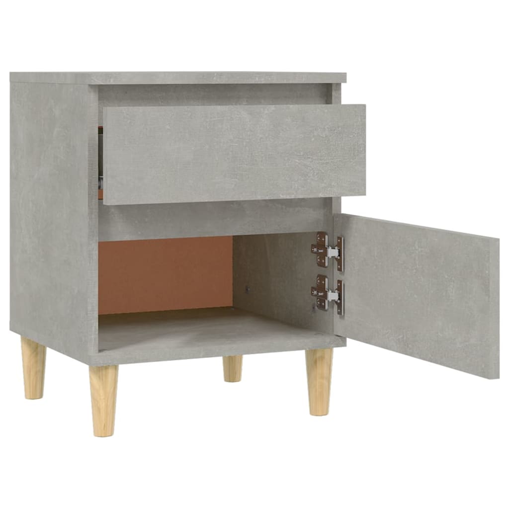 vidaXL Nočný stolík betónovo-sivý 40x35x50 cm