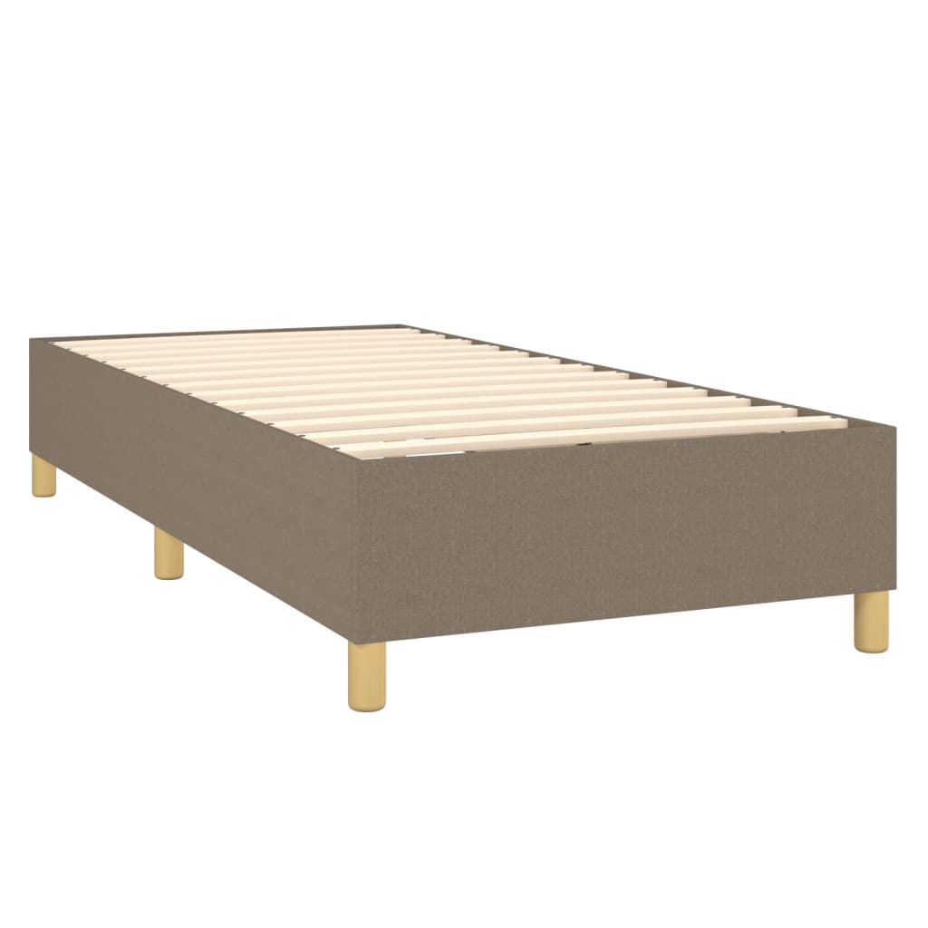 vidaXL Boxspring posteľ s matracom sivohnedý 100x200 cm látka