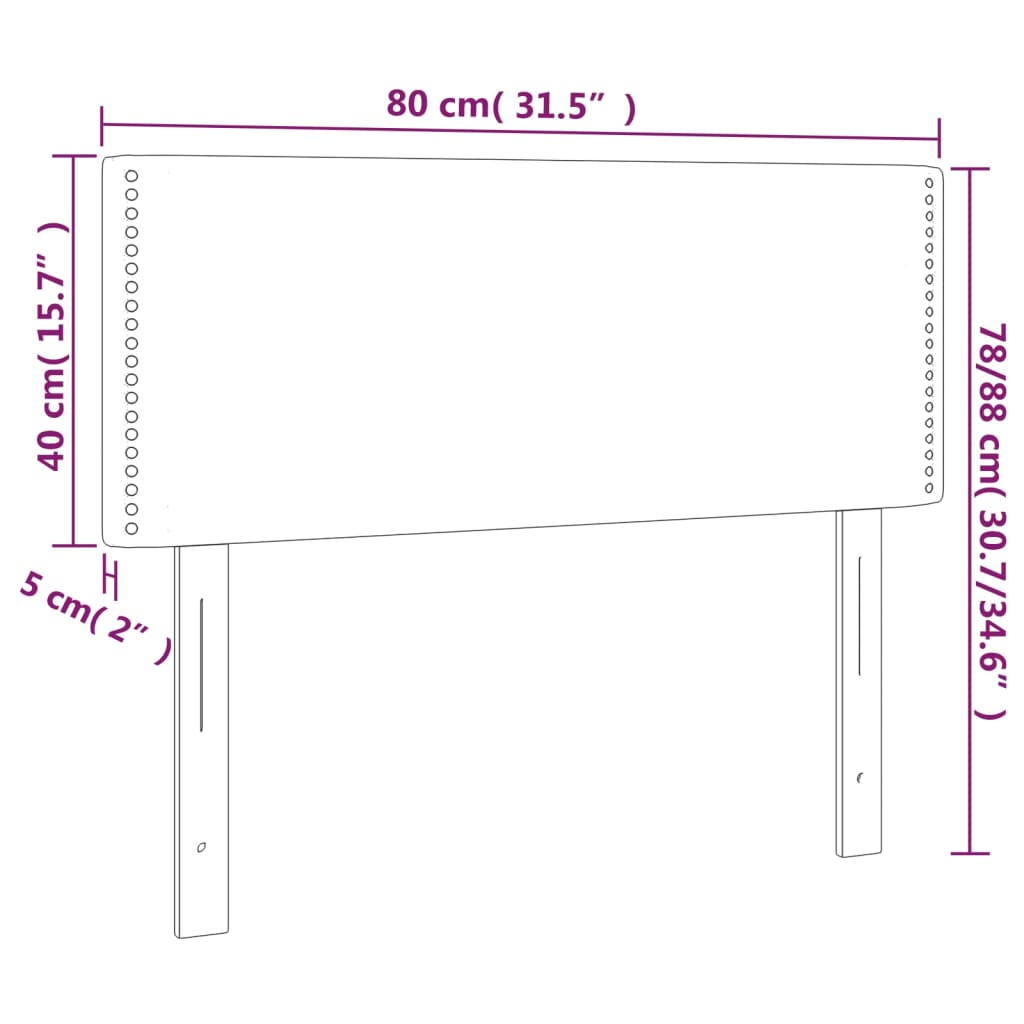 vidaXL Čelo postele čierne 80x5x78/88 cm umelá koža