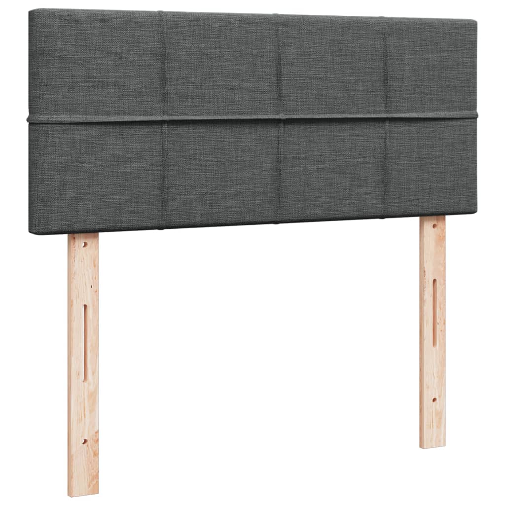 vidaXL Boxspring posteľ s matracom, tmavosivá 120x190 cm, látka