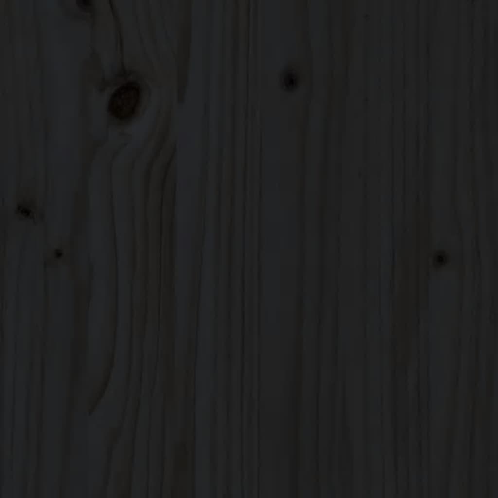 vidaXL Posteľný rám čierny 120x200 cm masívne drevo