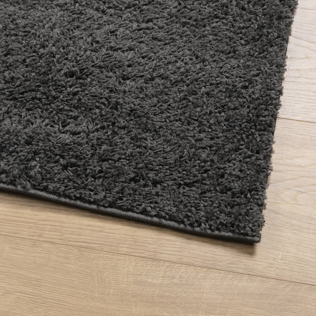 vidaXL Shaggy koberec PAMPLONA, vysoký vlas moderný antracit 120x120cm