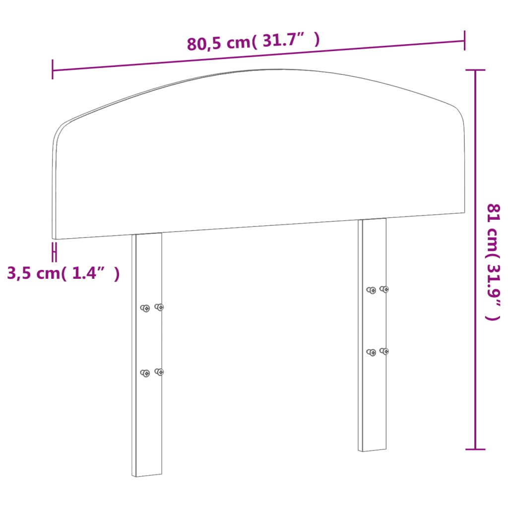 vidaXL Čelo postele 75 cm masívna borovica