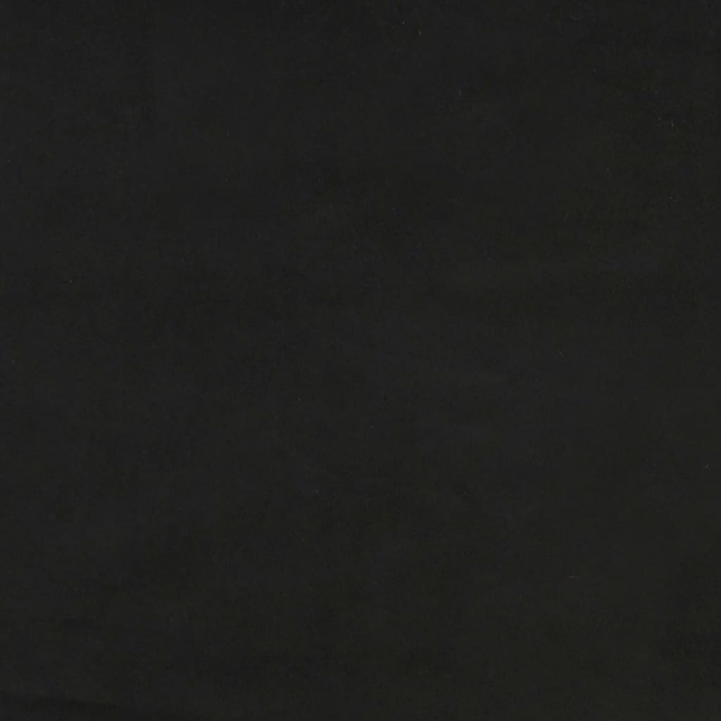 vidaXL Čelo postele so záhybmi čierne 93 x 23 x 118/128 cm zamat