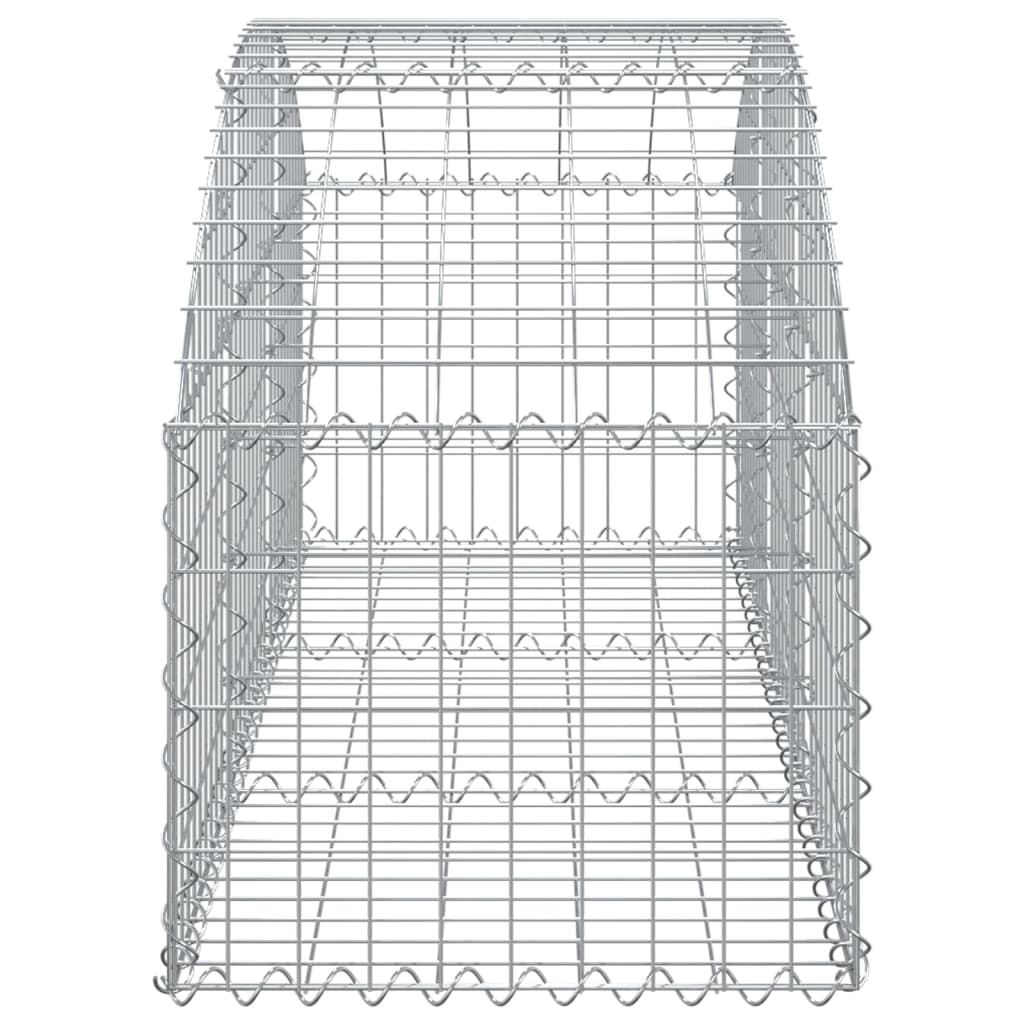 vidaXL Oblúkový gabionový kôš 150x50x40/60 cm pozinkované železo