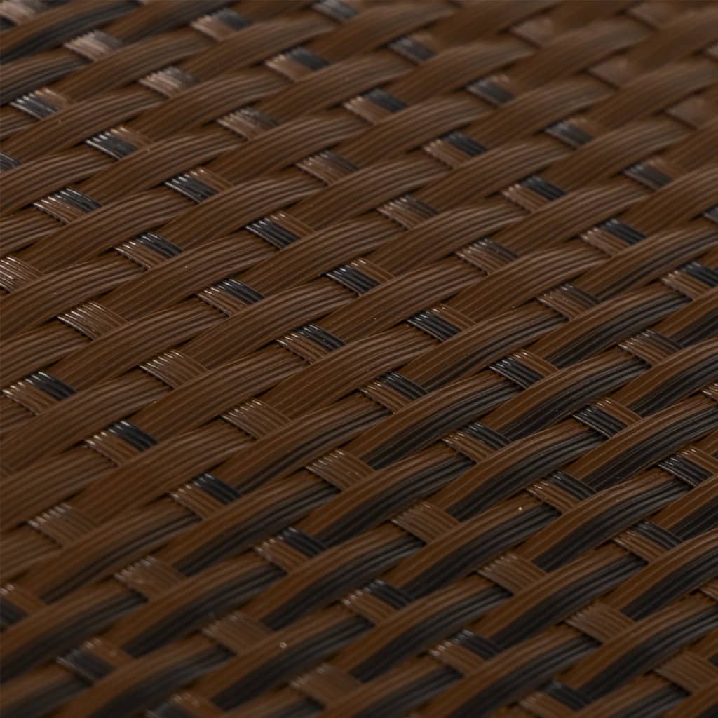 vidaXL Balkónová zástena hnedo-čierna 300x80 cm polyratan