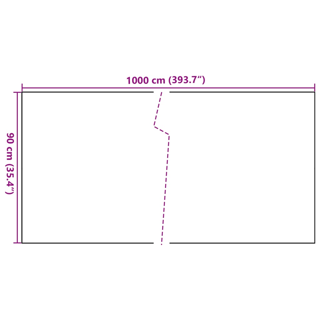 vidaXL Balkónová zástena hnedo-čierna 1000x90 cm polyratan