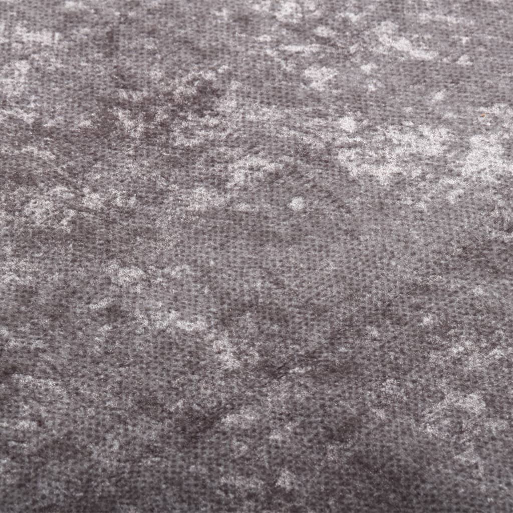vidaXL Koberec umývateľný sivý 150x230 cm protišmykový