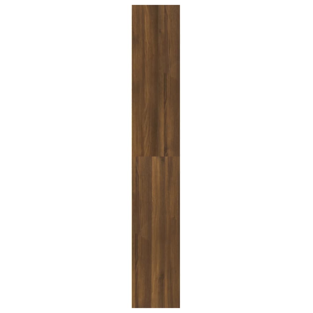 vidaXL 5-poschodová knižnica hnedý dub 60x30x189 cm spracované drevo
